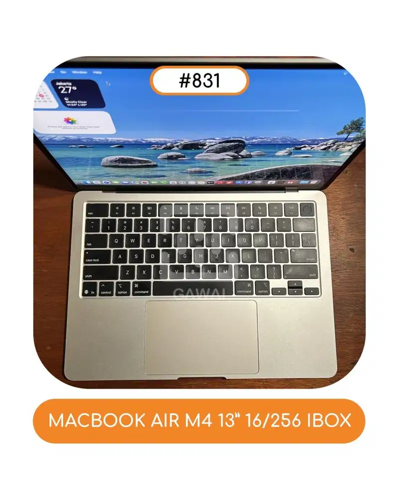 #831 Macbook Air M4 13 Starlight 16/256 Ibox BH 100%