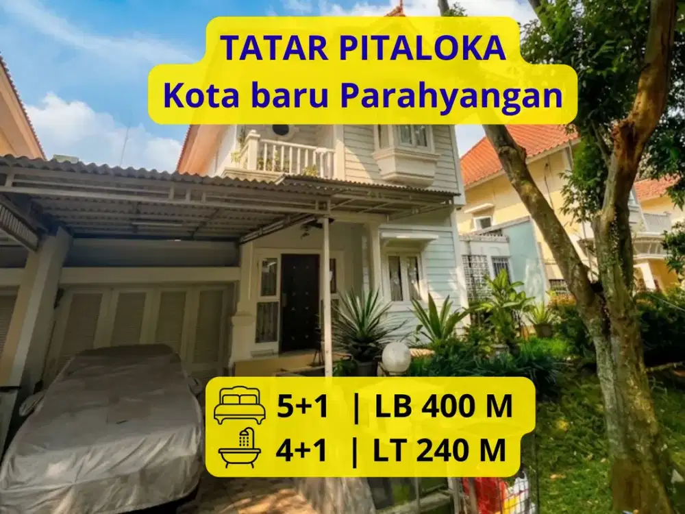DIJUAL Cepat Rumah Turun harga di TATAR PITALOKA, KBP LT 240 m² | LB 400 m² | 5 KT | SHM