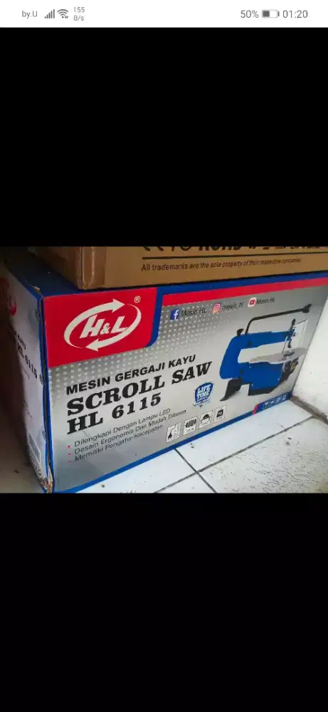 mesin gergaji kayu scroll saw HL 6115