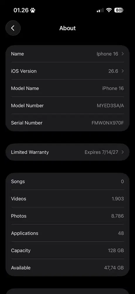 Iphone 16 Teal 128GB (Garansi ON Blibli)