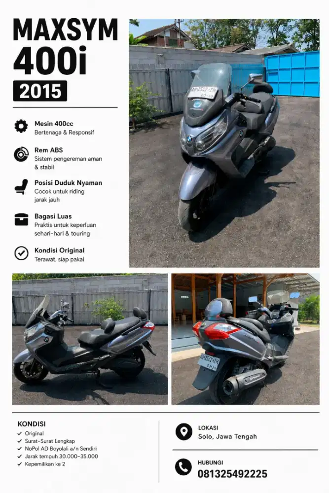 Maxsym 400i 2015