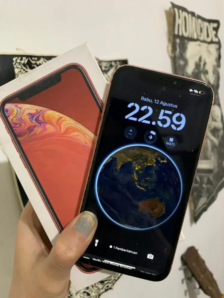 iphone xr coral 128gb allop fullset