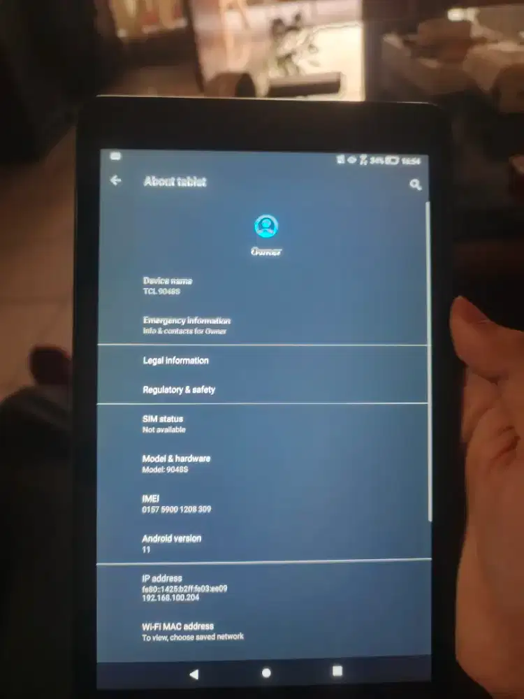 Tab TCL wifi only