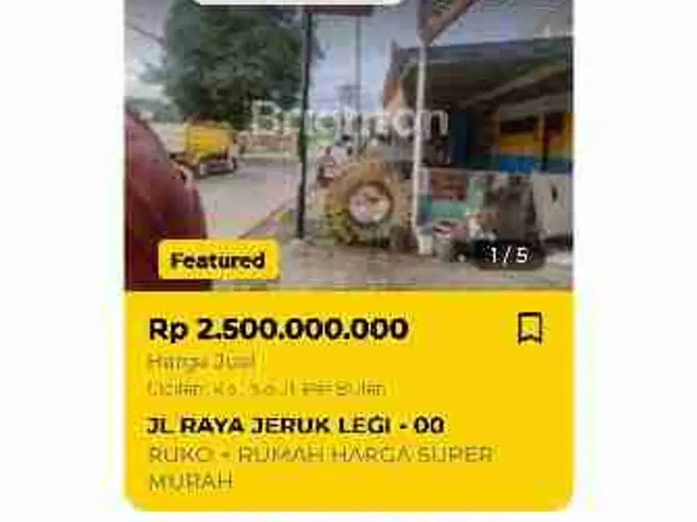 Di Jual Ruko + Rumah. di Jeruk Legi Cilacap