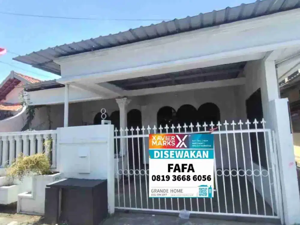 Disewakan rumah di krukah utara, ngagel