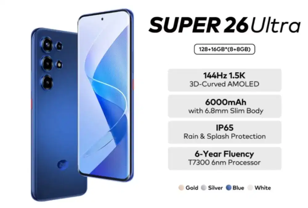 DIJUAL SECEPATNYA SMARTPHONE ITEL SUPER 26 ULTRA 8/256GB FULLSET MULUS