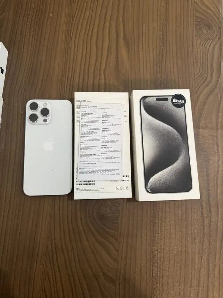 iPhone 15ProMax 256Gb Resmi iBox White