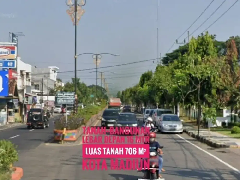 JUAL, Tanah&Bangunan Lama, Jl. Urip Sumoharjo KOTA MADIUN Strategiss