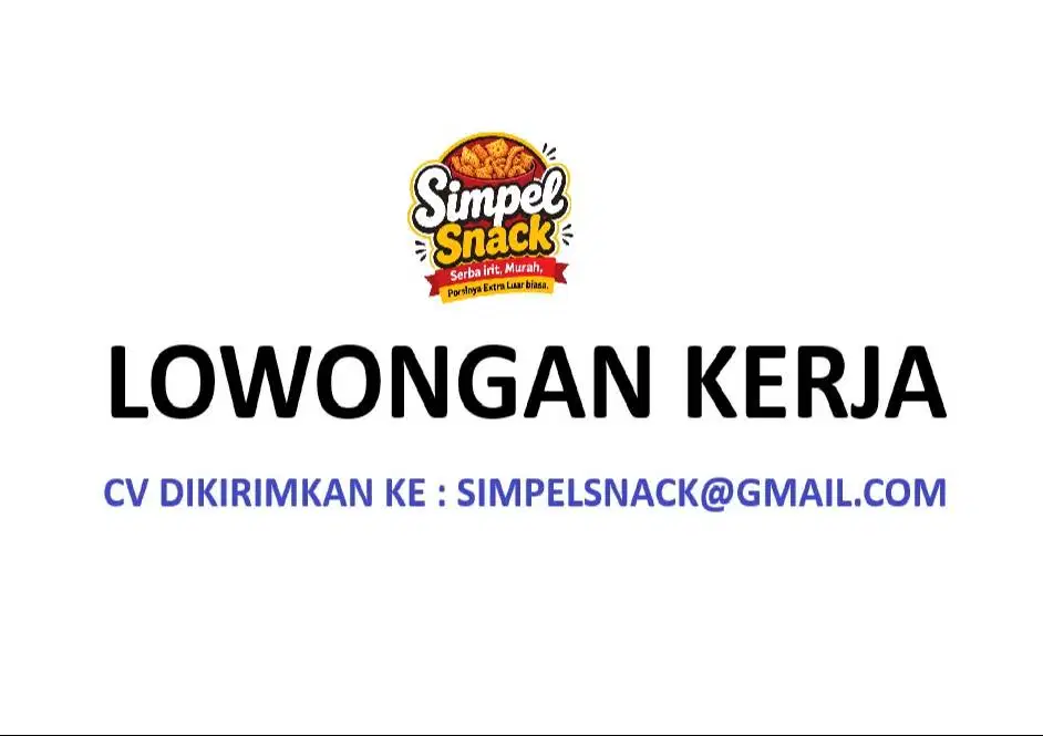 LOKER TEAM LEADER SNACK