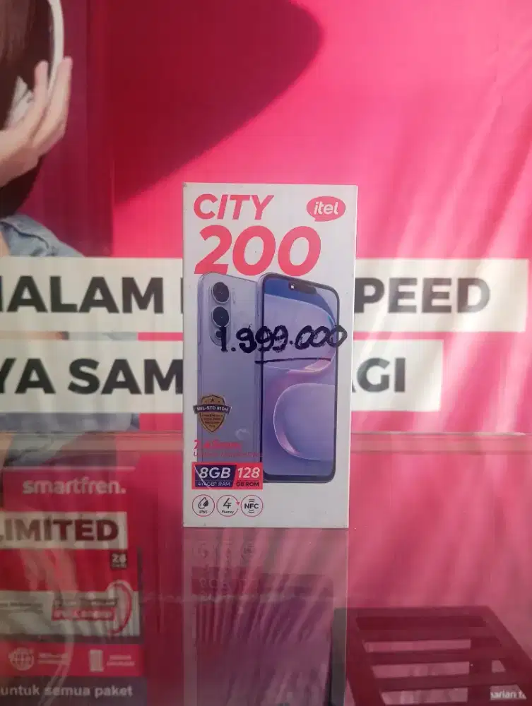 HP ITEL city 200 New PROMO CUCI GUDANG