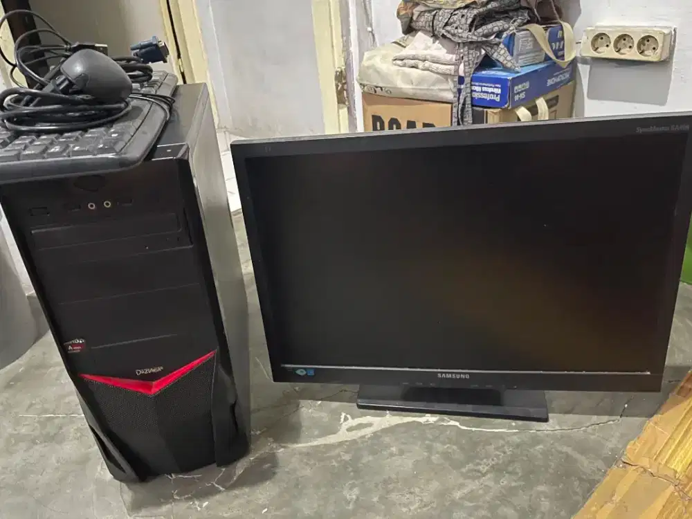 PC Fullset AMD APU A6 6400k 3,9Ghz SSD 256GB RAM 8GB