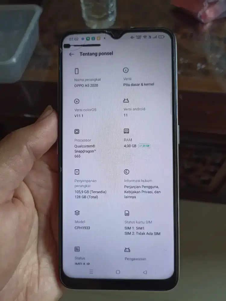 Oppo A5 2020 bertompel