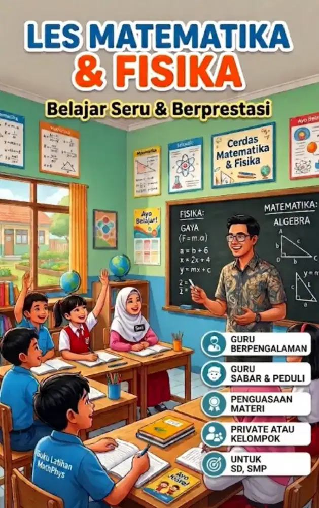 Les Pelajaran Calistung, Matematika dan Fisika
