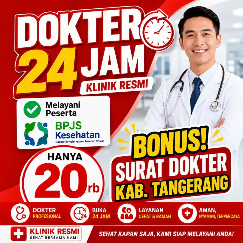 Home Care Berobat di rumah (bonus surat sakit)