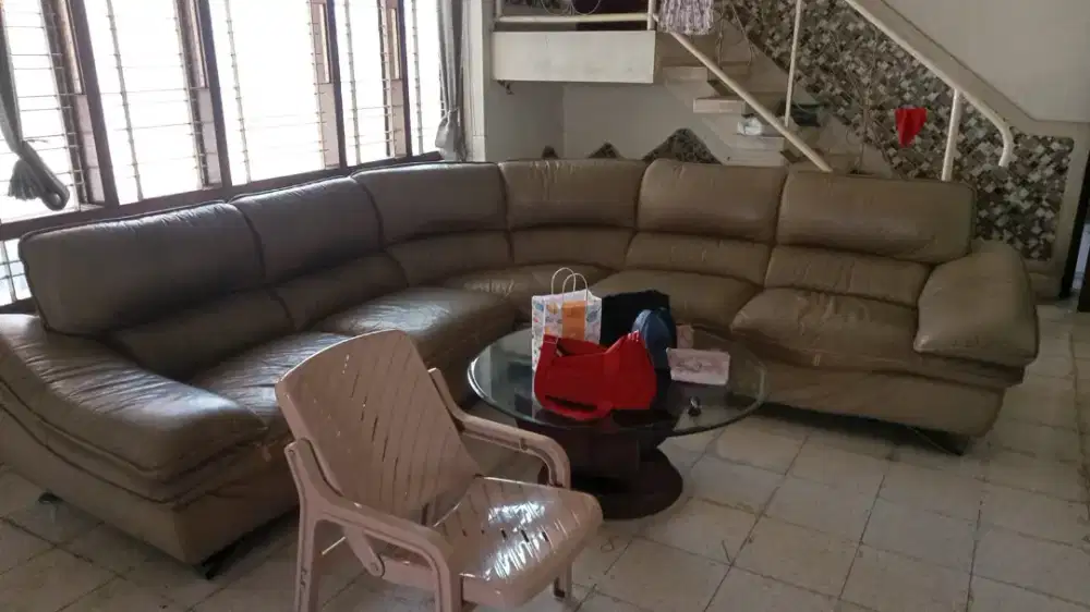 Sofa Kulit Asli Import Kondisi 70%