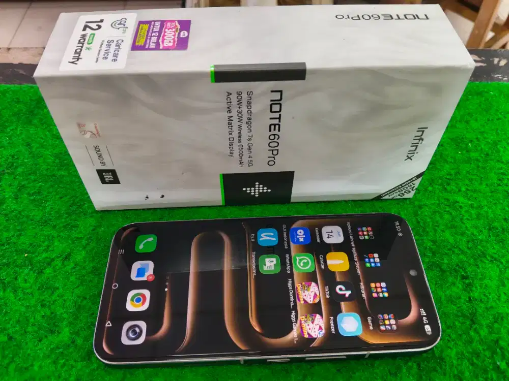 Jual Infinix note 60 pro 5G ram 8/256 GB lengkap mulus no minus