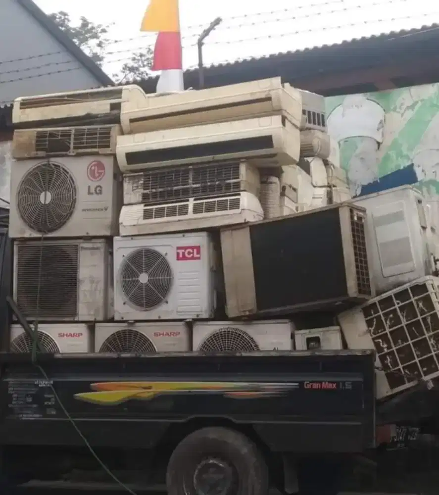 Terima ac bekas tak terpakai rusak mati dll