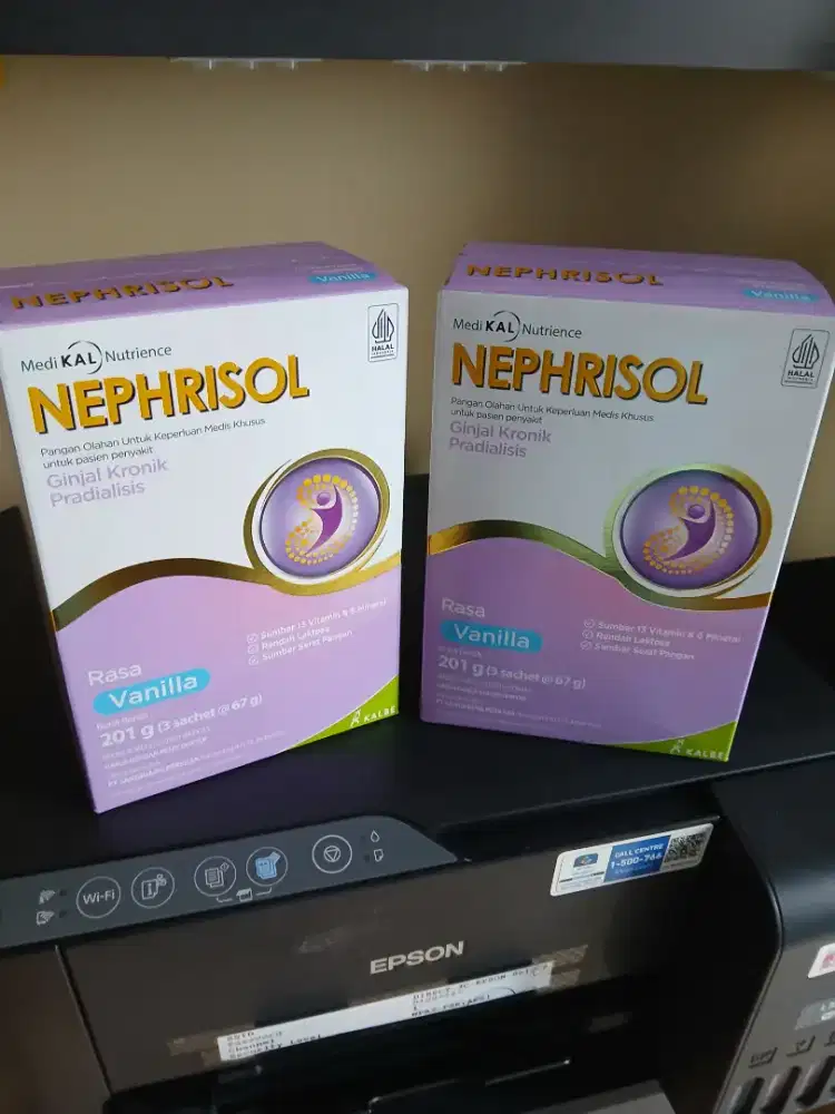 *NEPHRISOL VANILLA 201g - Nutrisi Pasien Ginjal Kronik Pradialisis