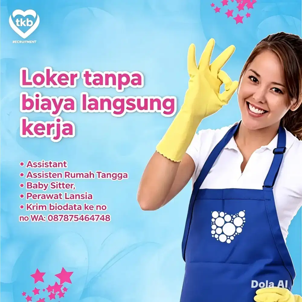 Banyak Lowongan lsg Kerja: Baby Sitter ART & Perawat Lansia Terpercaya