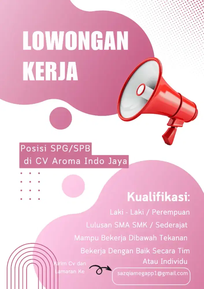 LOWONGAN SPG/SPB