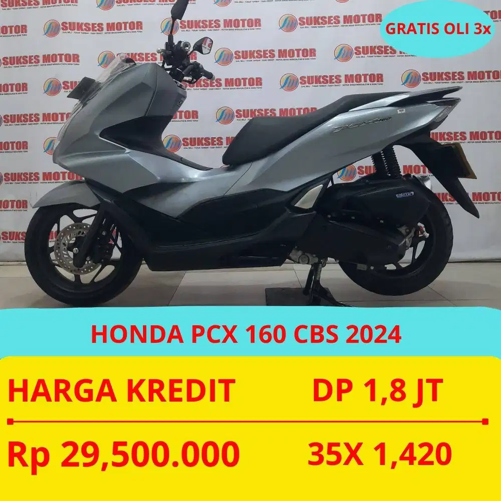 HONDA PCX 160 CBS 2024 DP MURAH 1,8 JUTA GUYSS