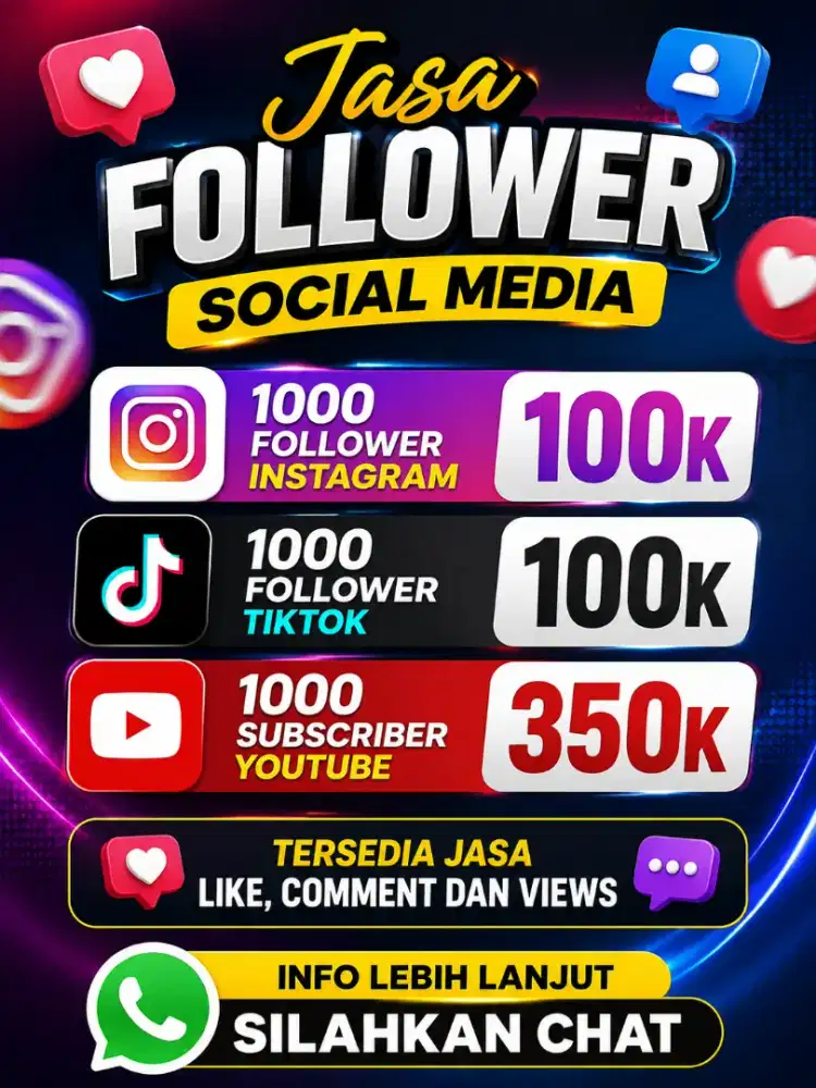 Jasa Sosmed dan Follower