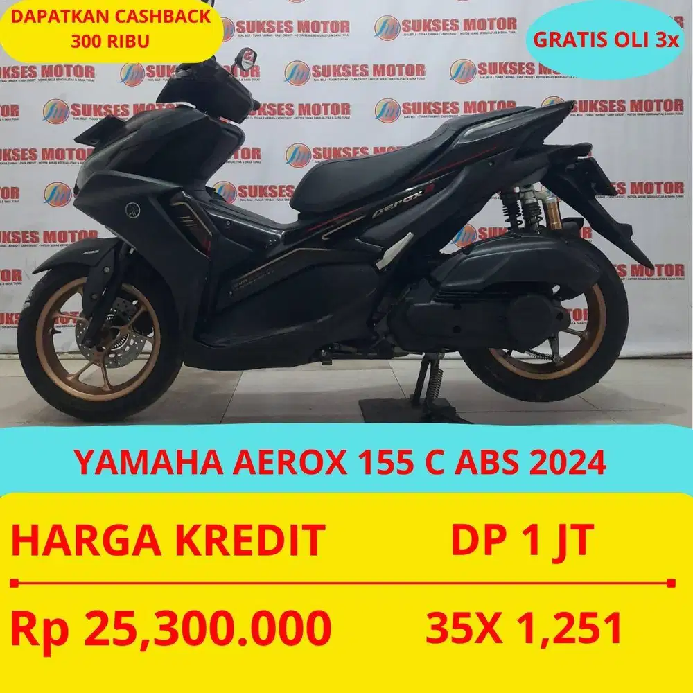 YAMAHA AEROX 155 C ABS 2024 DP MURAH 1 JUTA GUYSS