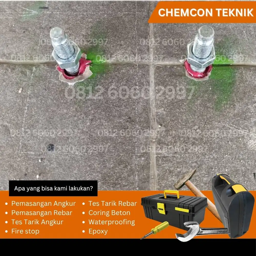 # Jasa Pemasangan Angkur Chemical | M8–M24 | Tanam Angkur Beton