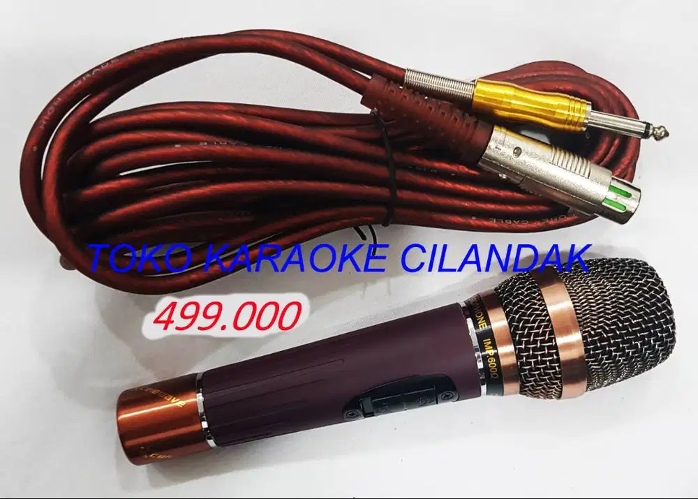 microphone kabel warna elegan cocok untuk karaoke