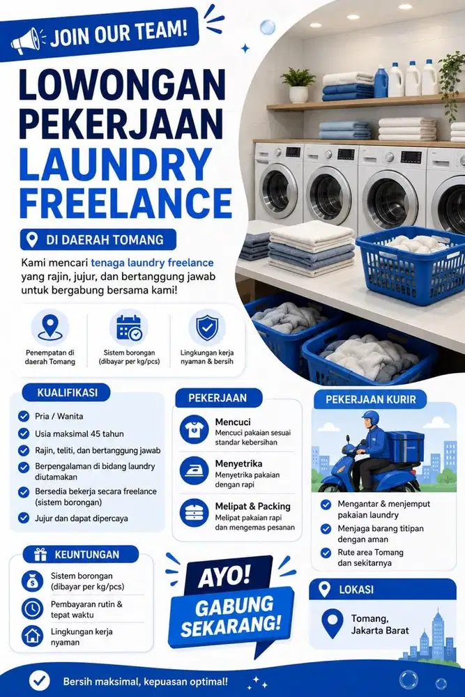 Lowongan Kerja Laundry Freelance