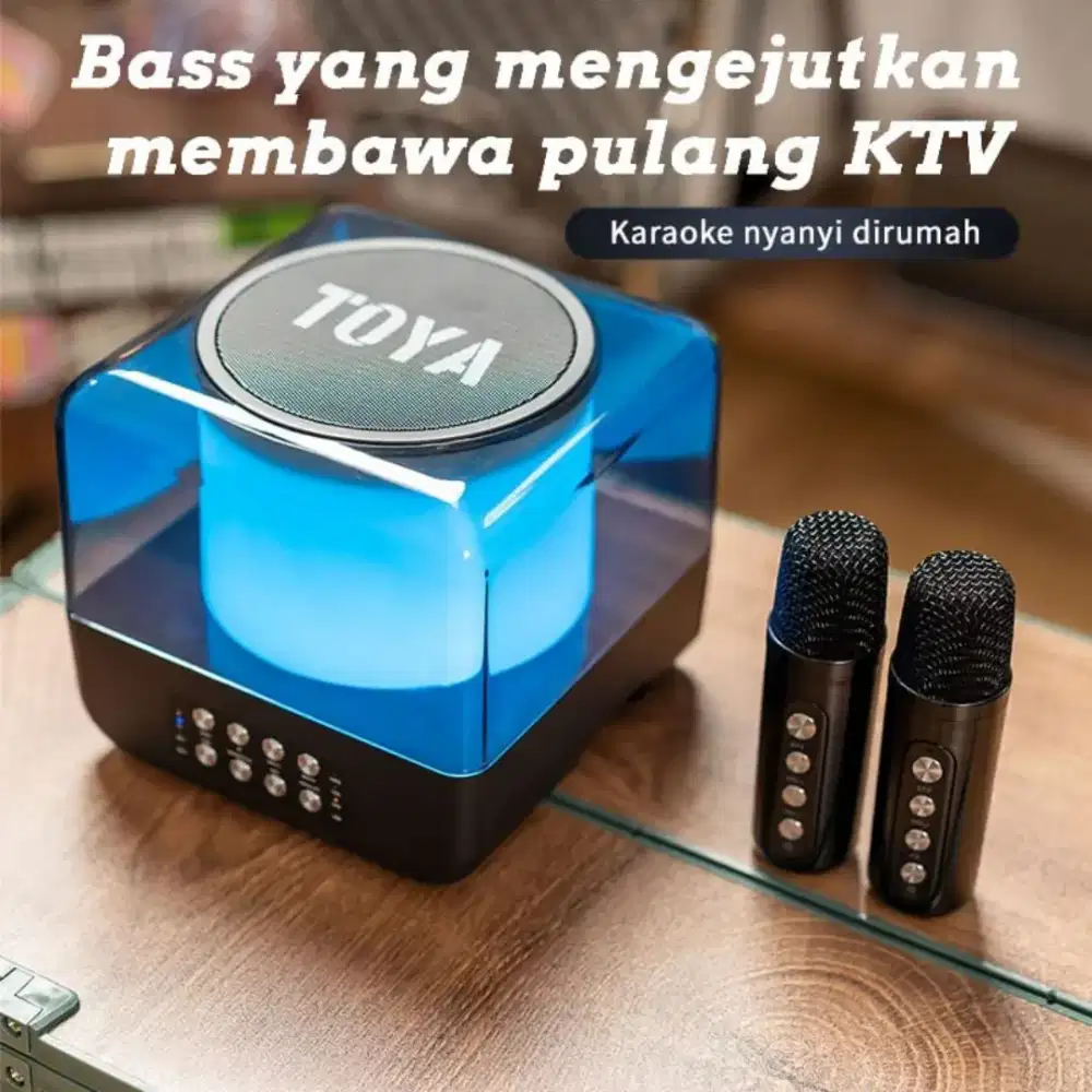 SPEAKER BLUETOOTH KARAOKE TOYA 303 + DOUBLE MIC (NEW)