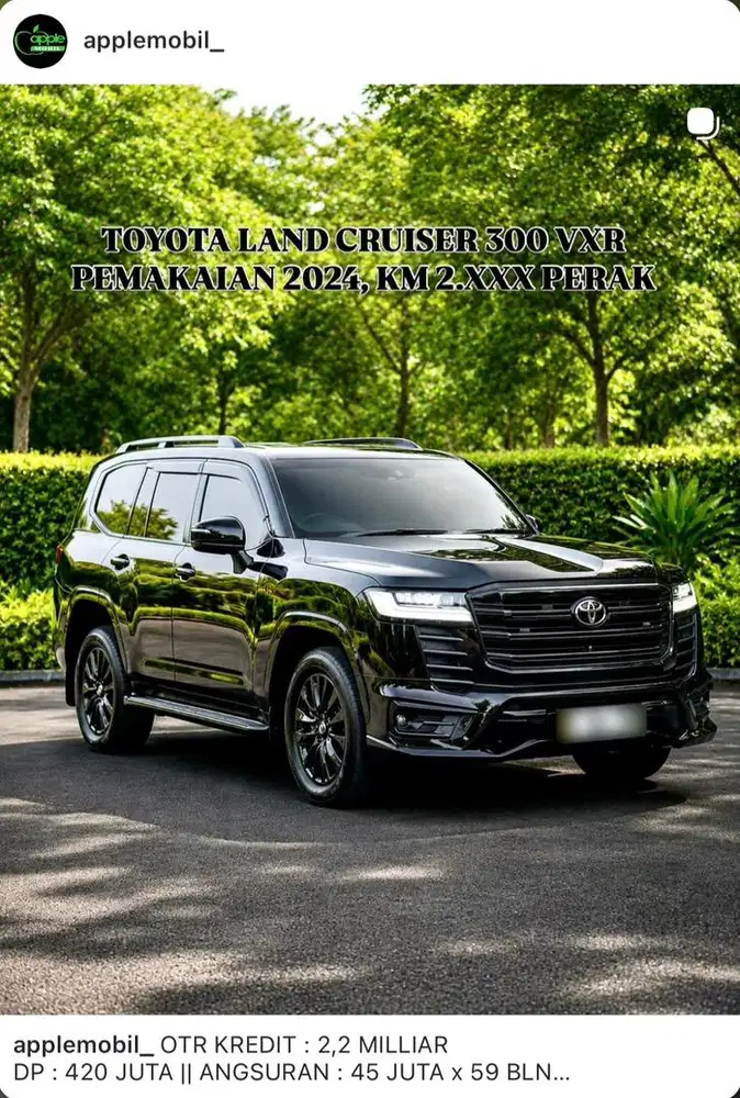 LAND CRUISER 300 VXR KM 2.000 PERAK KAYAK BARU