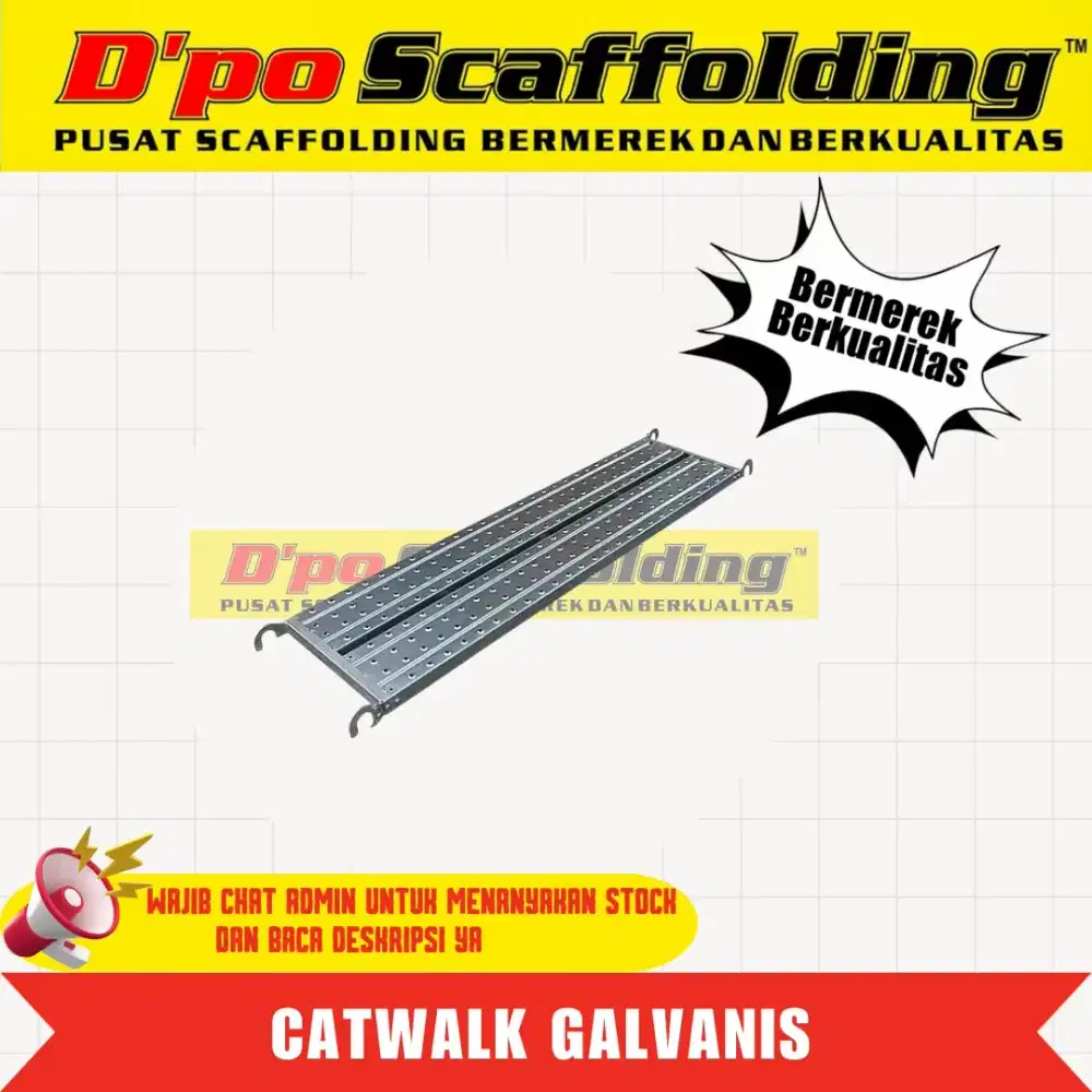 Catwalk scaffolding langsaran