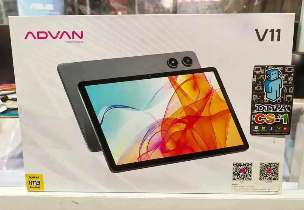 Advan Tab V11 Layar IPS Ram 6GB 128Gb Include Keyboard Batre 7200 mAh