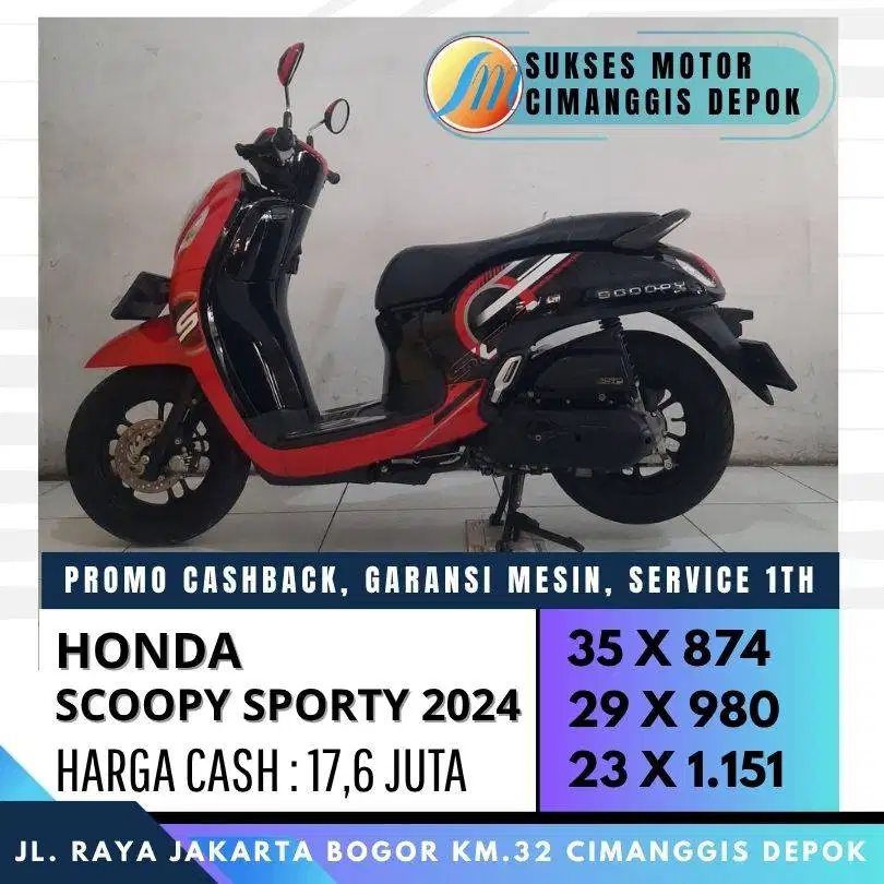 HONDA SCOOPY SPORTY 2024 CASH KREDIT PROMO SPESIAL KEMERDEKAAN