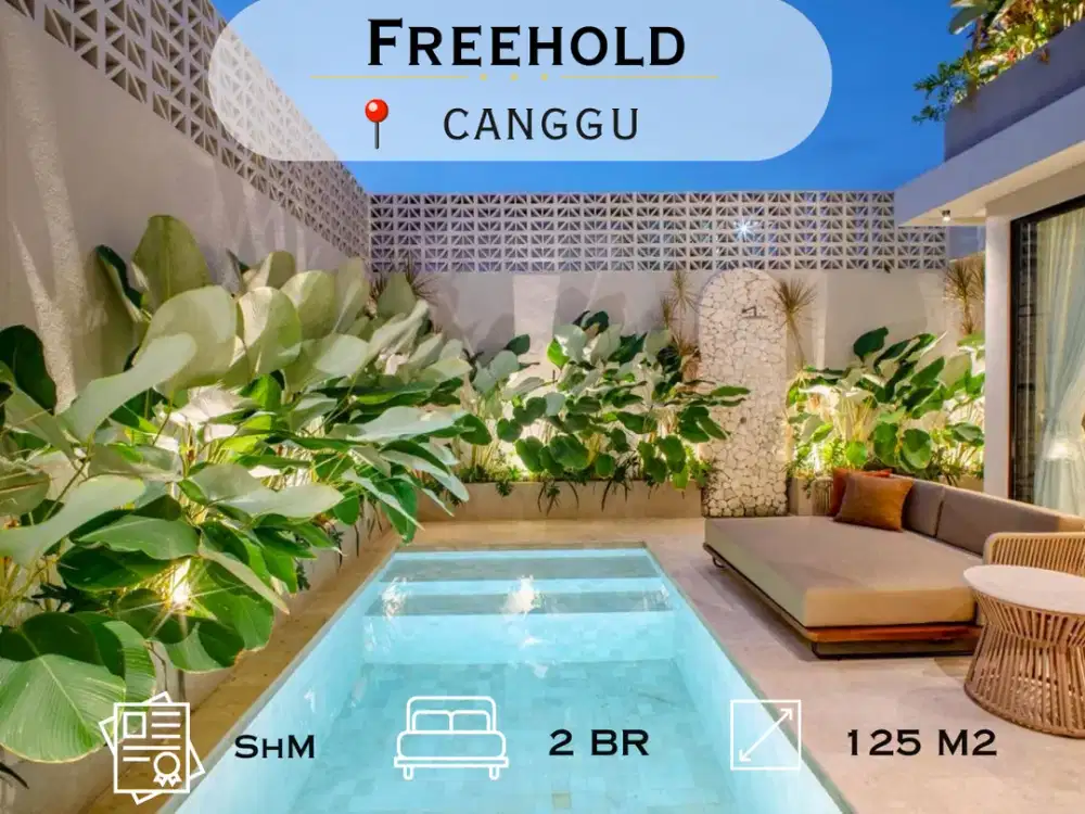 Tropical Freehold Villa in Peaceful Babakan Canggu