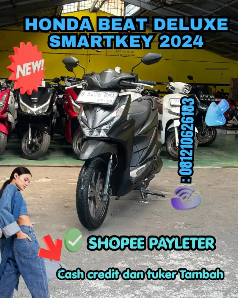 HONDA BEAT DELUXE SMARTKEY 2024 CASH CREDIT