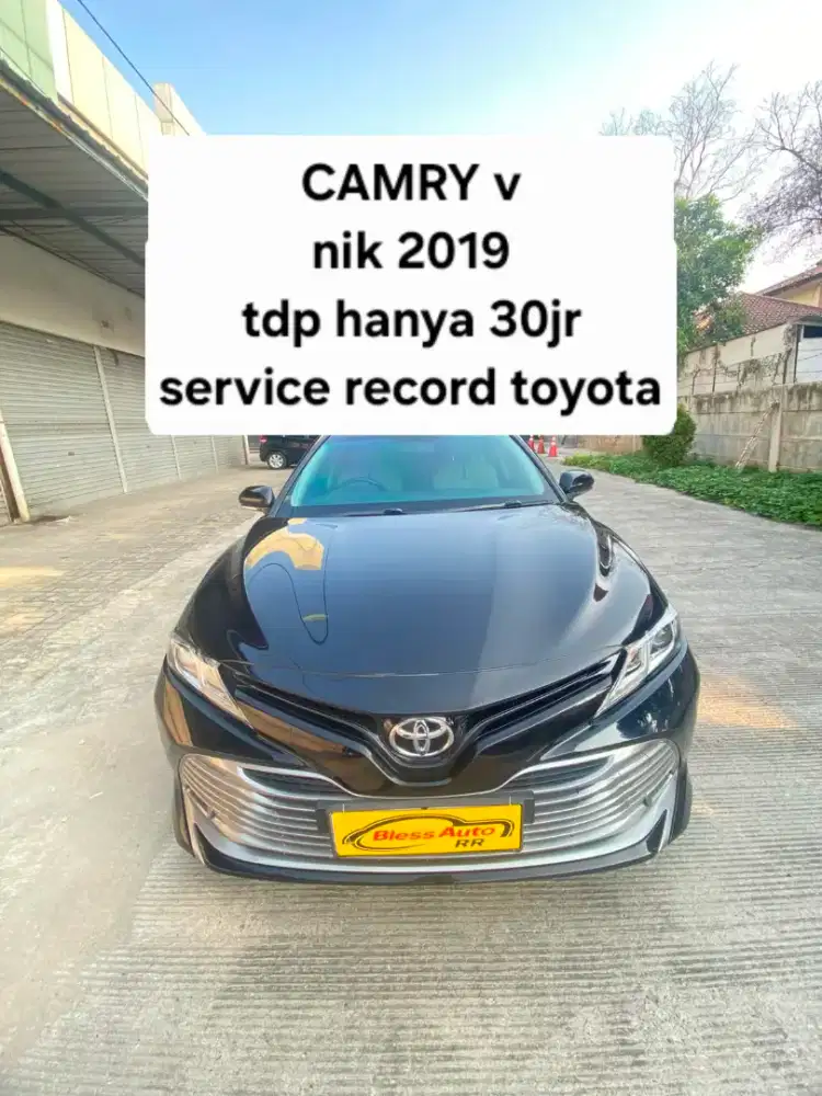 Toyota camry V 2019 tdp 30jt hitam 2020 orisinil cat 2021 record resmi