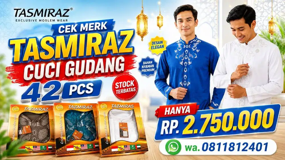 CEK MERK Tazmiras 42 Pcs