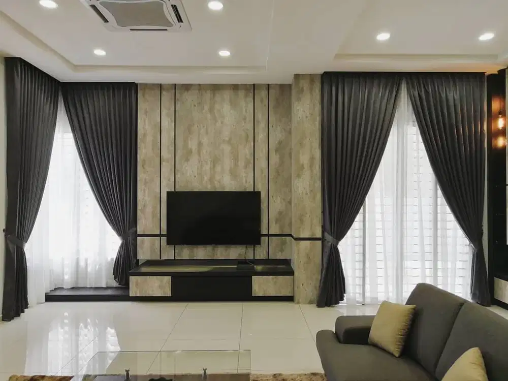Jual Gorden Jendela & Pintu Gordyn Model Terbaru Wallpaper Dinding 3D