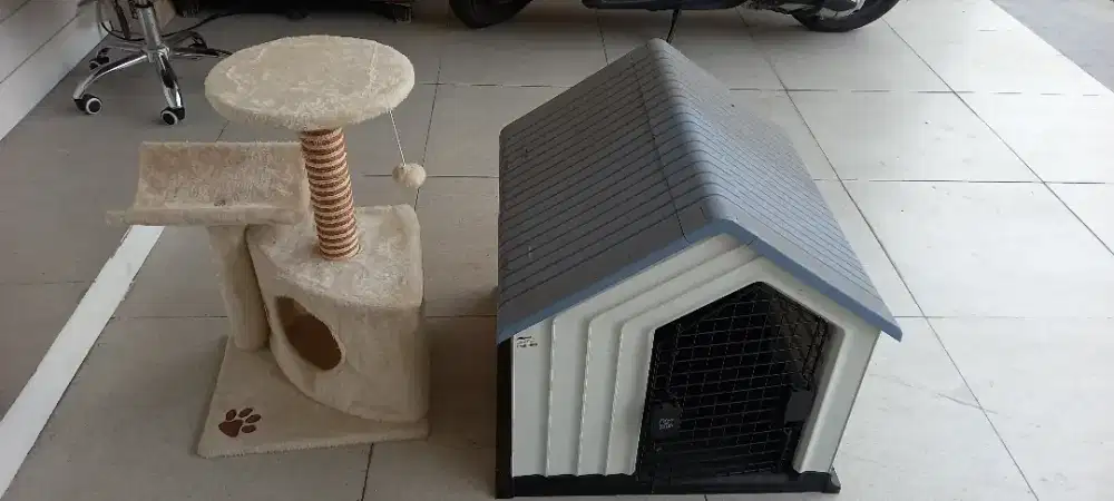 Kandang kucing dan garukan kucing