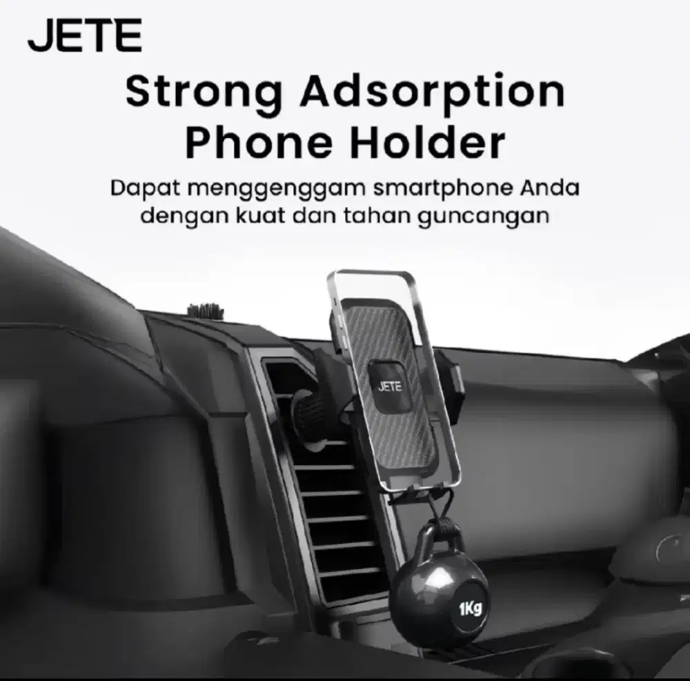JETE Holder Mobil H10C Ventilasi Jepit AC Untuk HP Universal No Dus Ya