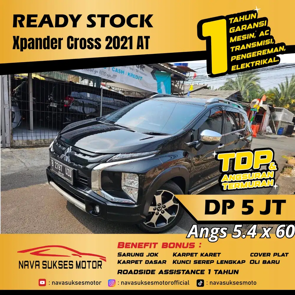 TDP 5jt TERMURAH Mitsubishi Xpander Cross 2021 AT