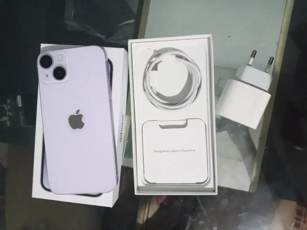 Iphone 14 128GB ungu - Mulus - WiFi Only