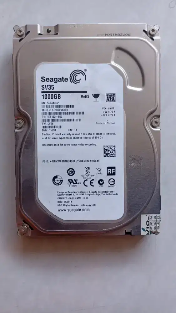 Jual Hardisk seagate 1000 GB, murah, ori, segel