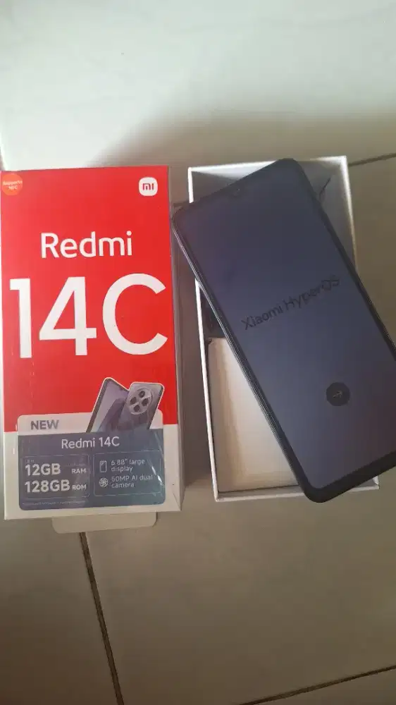 Xiaomi Redmi 14C 6GB+6GB Extension RAM/128 GB NFC Like New Siap Pakai!