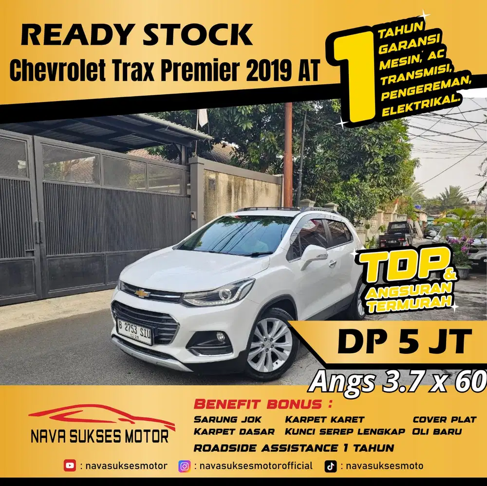 TDP 5jt TERMURAH Chevrolet Trax Premier 2019 AT