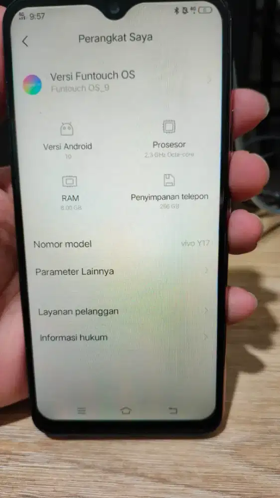 Vivo y17 warna pink