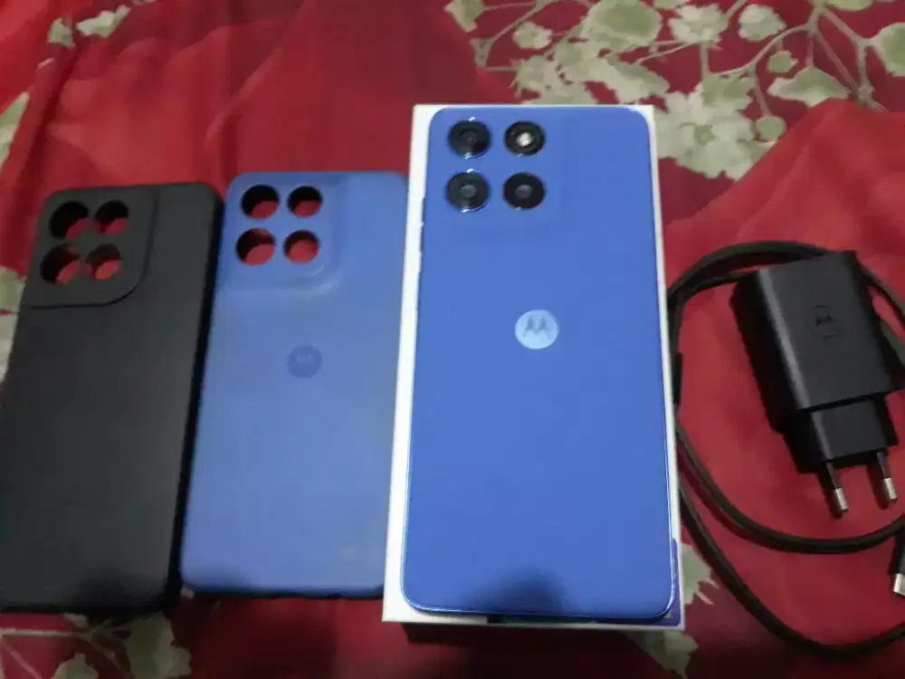 Motorola G57 Power 5G Blue 8/128 GB Like New 97% FULL Sheet Nego Tipis