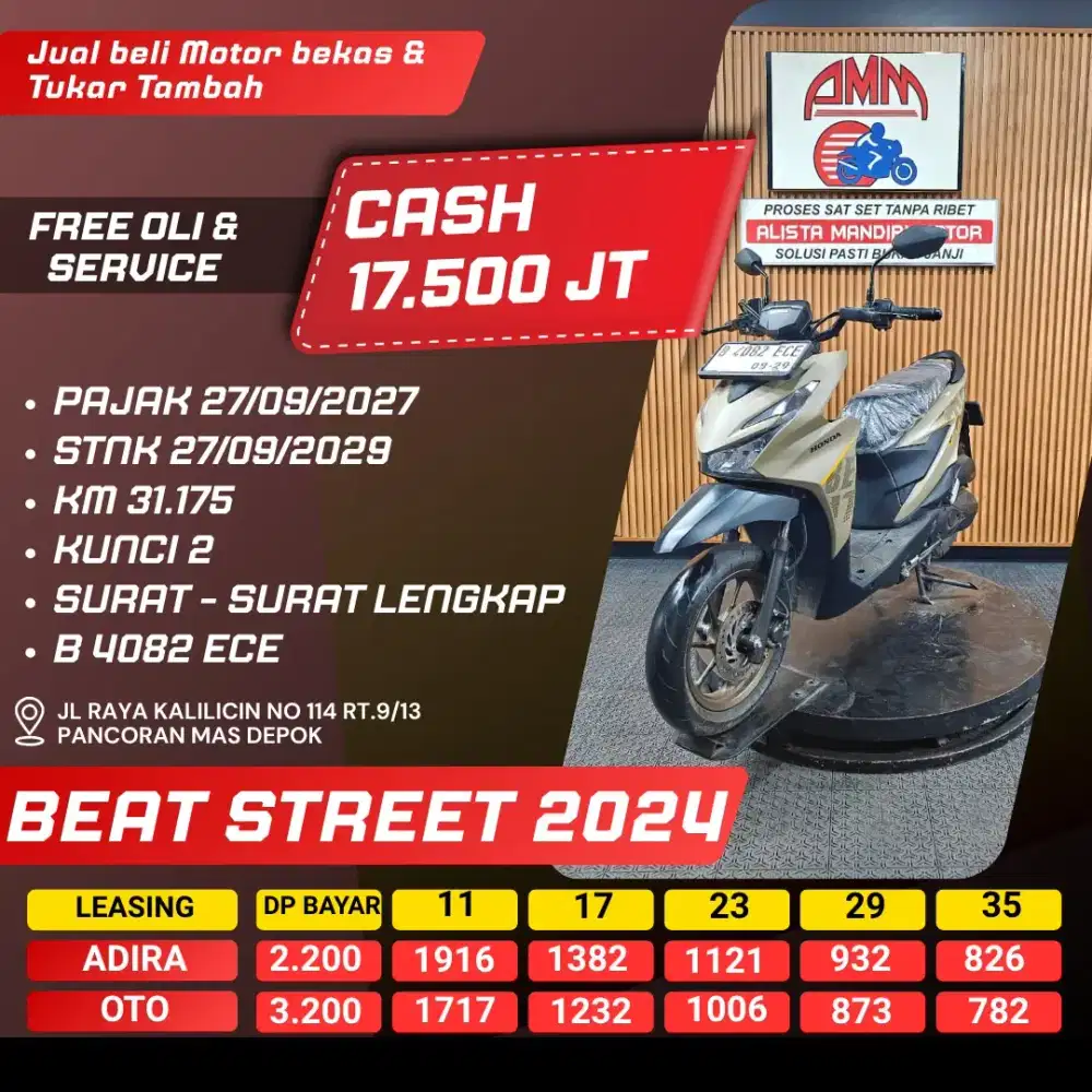 BEAT STREET 2024 PAJAK HIDUP KUNCI 2 CASH / KREDIT ALISTA
